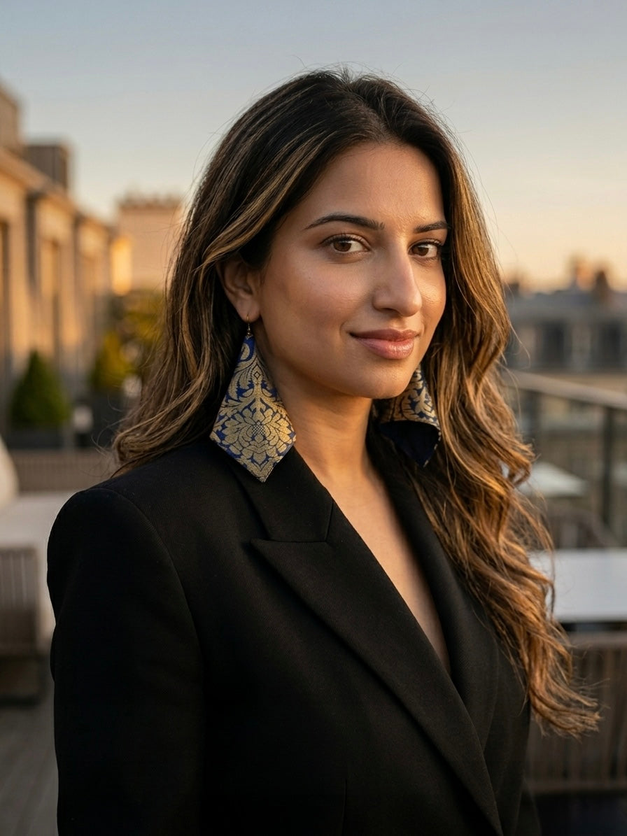Brocade Earrings in Banarasi