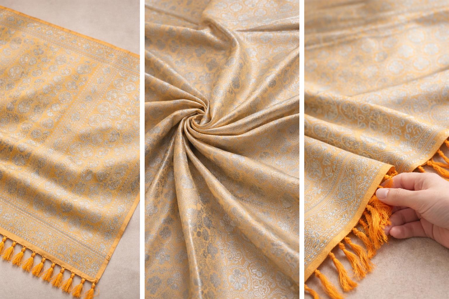 Soie Benarasi — Handwoven Silk Scarf