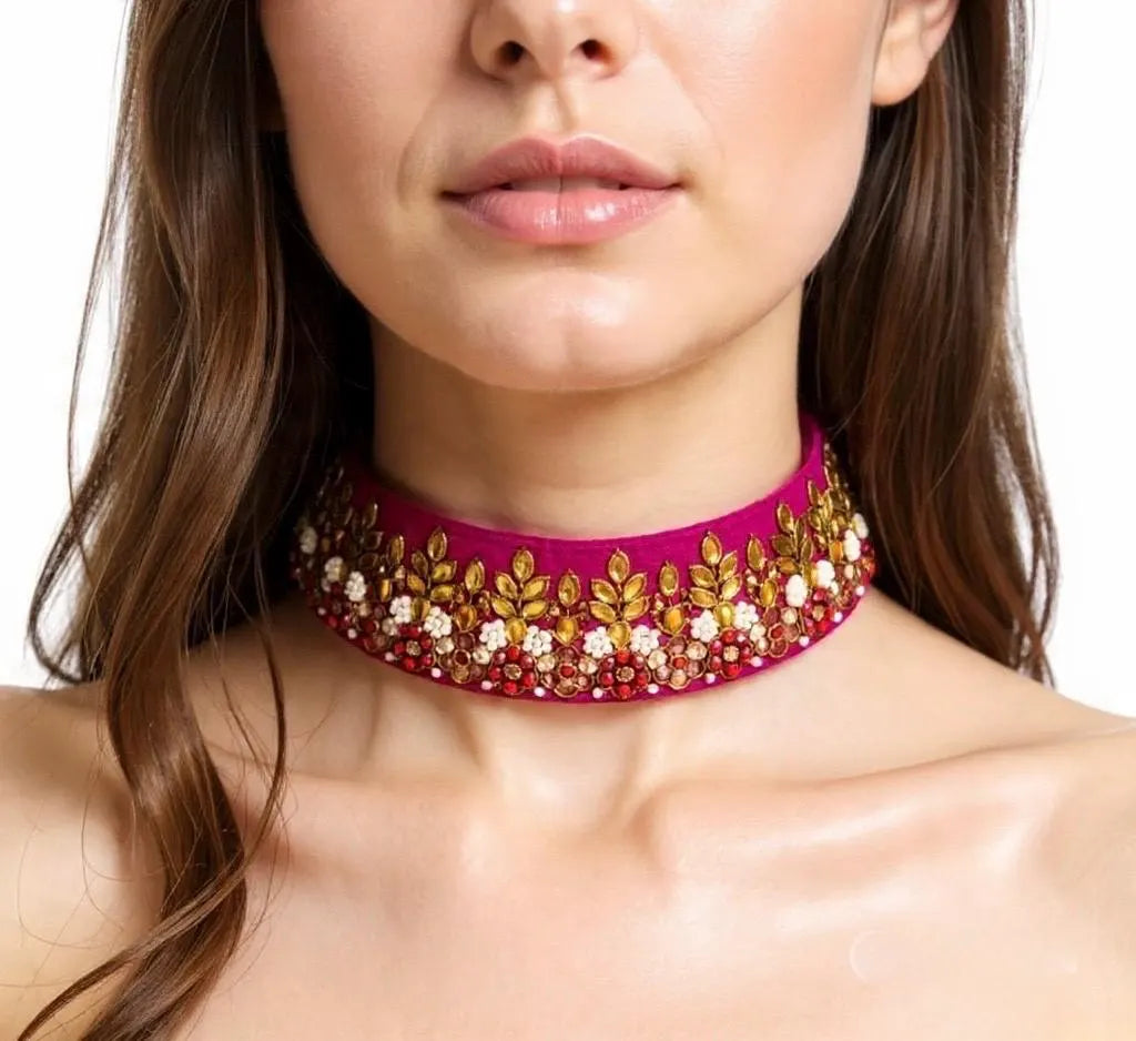 Zardosi Kundan Choker
