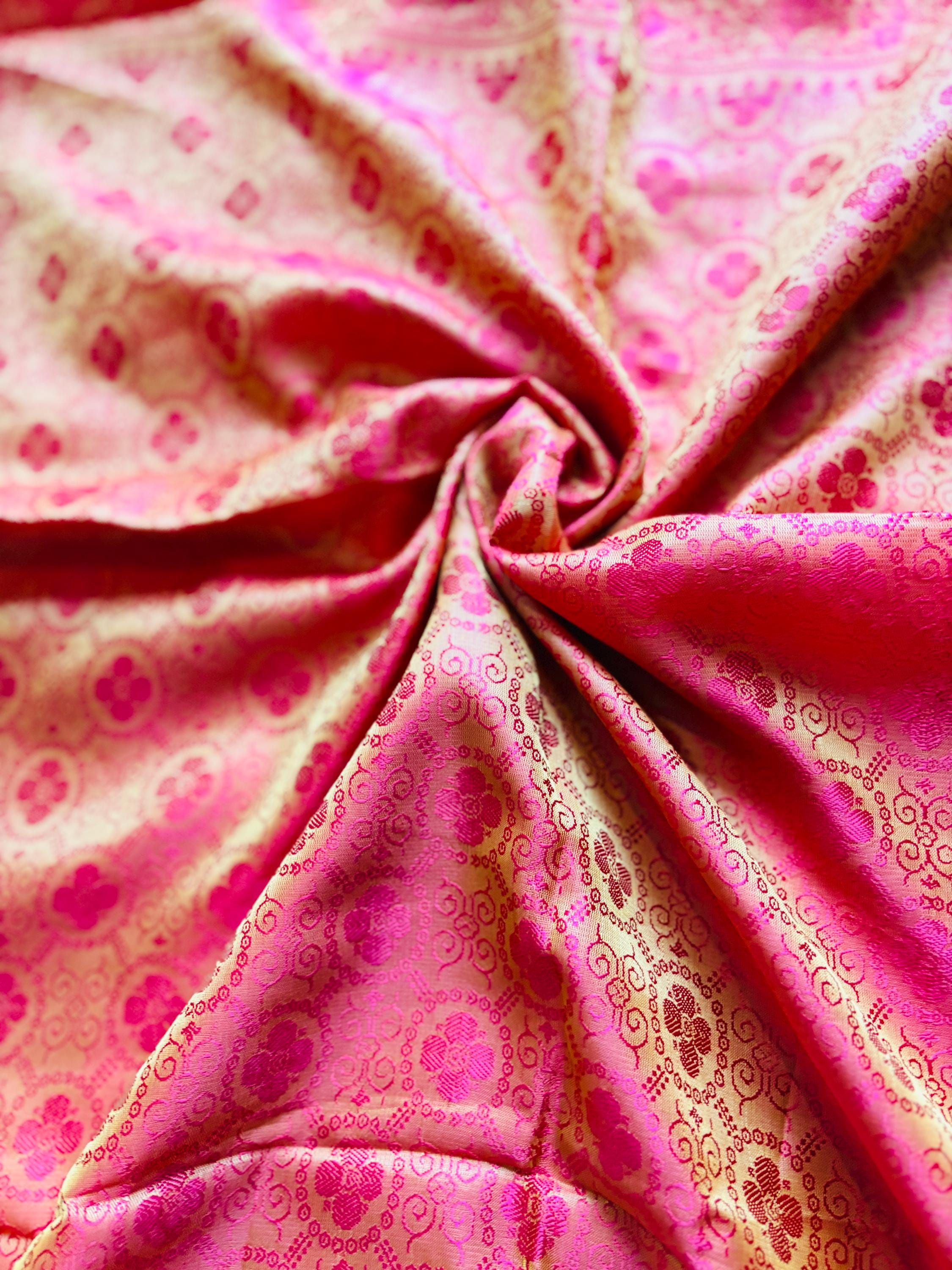 Silk Scarf Shawl, Benarasi Handwoven Lightweight Dual-Colored Wrap for Women, Gift